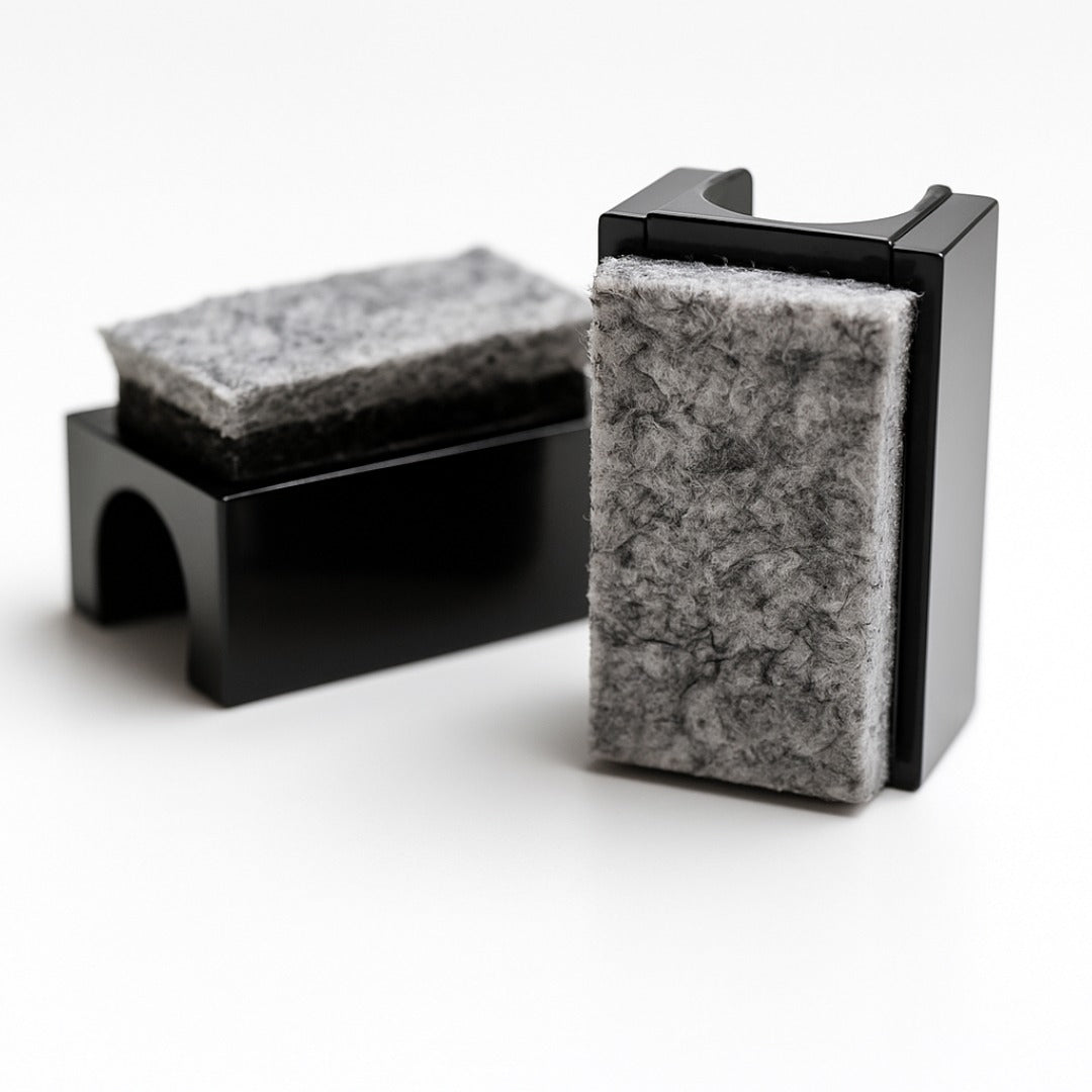 Black Felt Sled Chair Clip-on Glides - Protect Floors & Reduce Noise