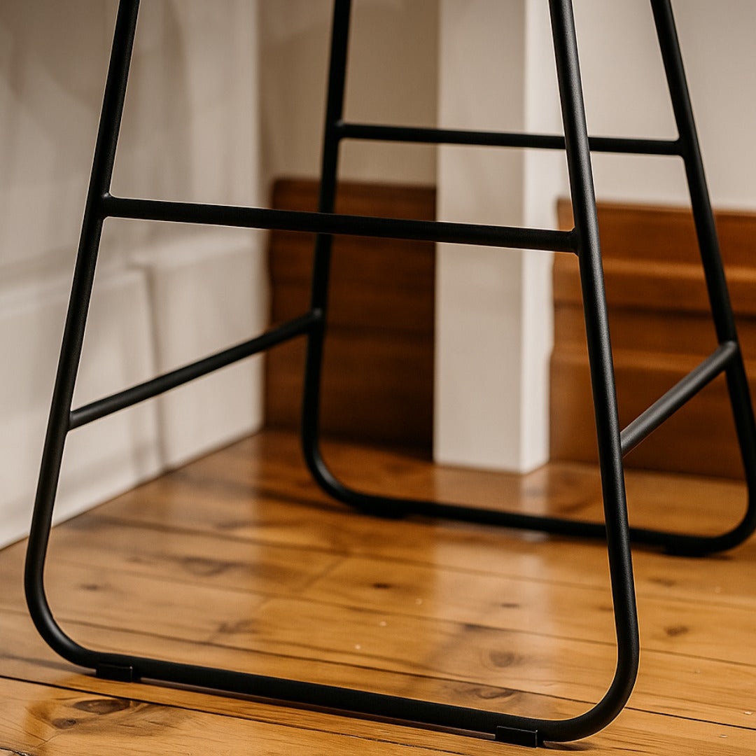 Black Felt Sled Chair Clip-on Glides - Protect Floors & Reduce Noise
