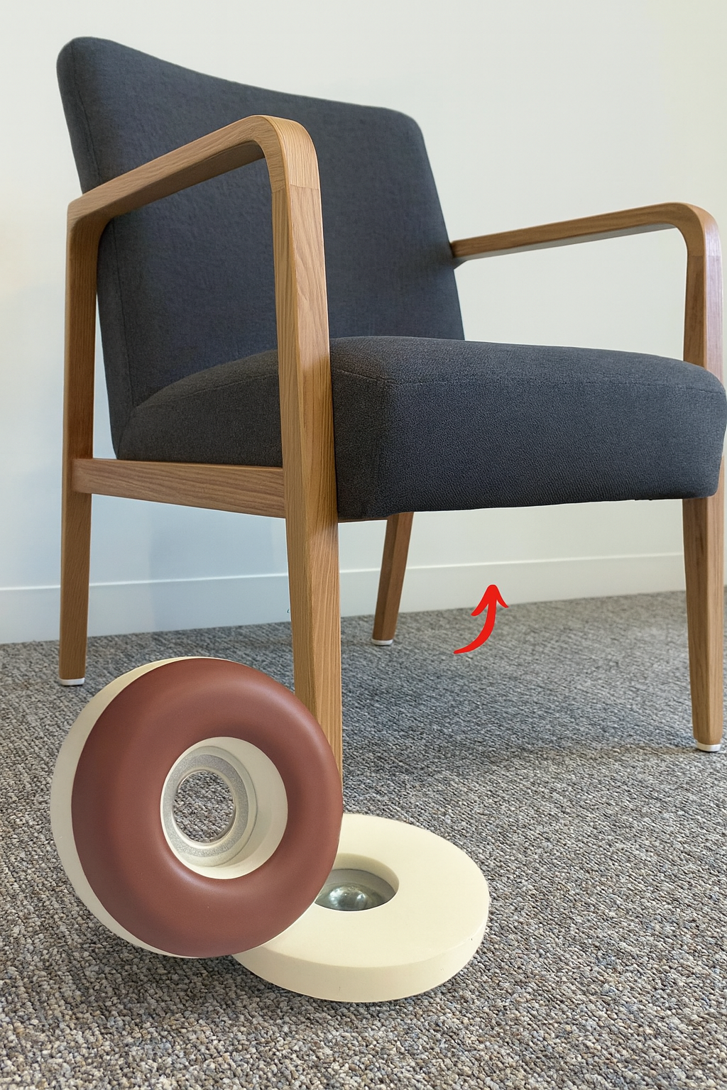 Gecko Chair Tips - Glides On Carpet and Vinyl designed age care and clubs
