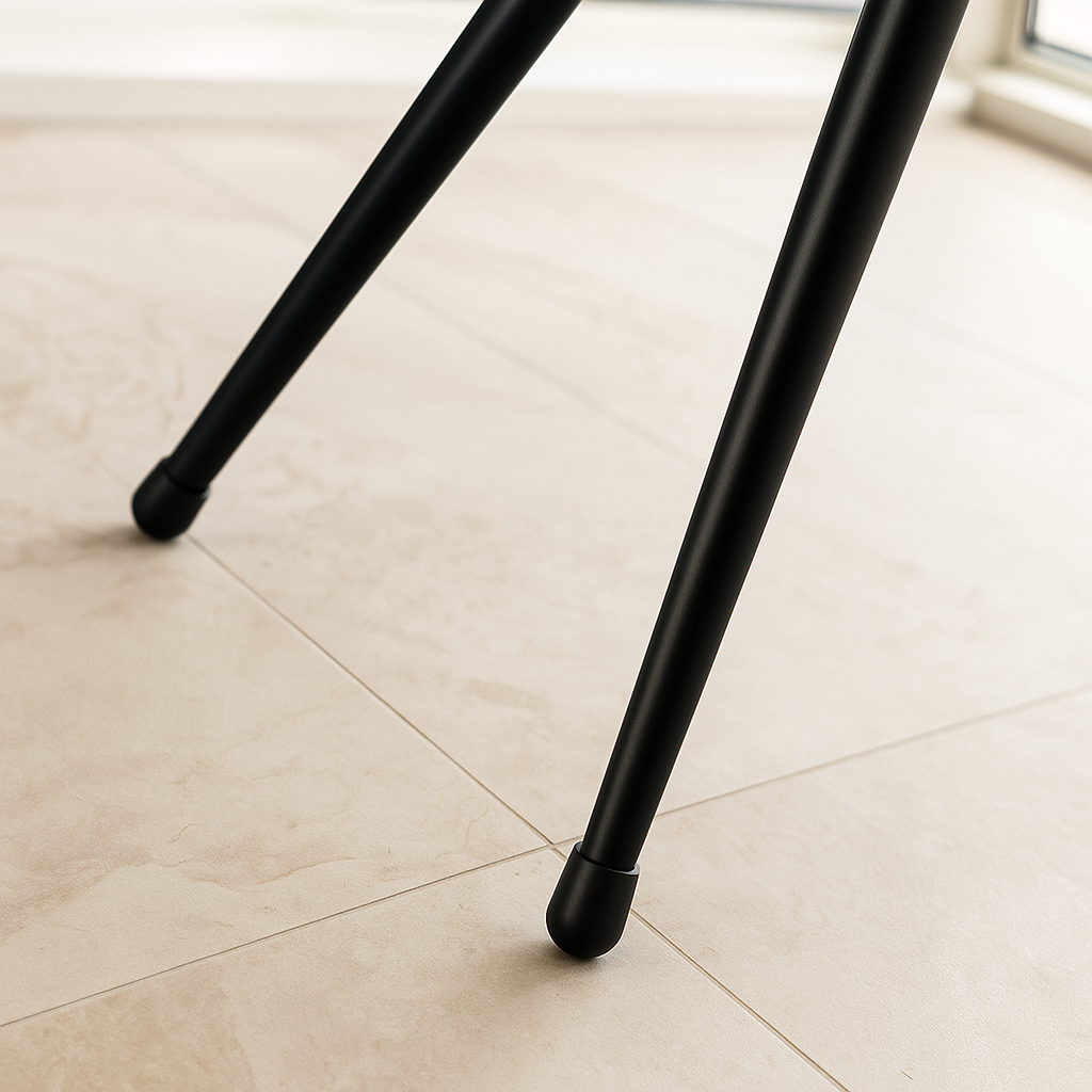Heavy Duty Domed Round Black External Chair Tips
