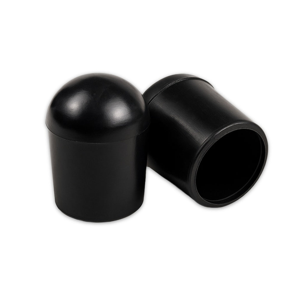 Heavy Duty Domed Round Black External Chair Tips
