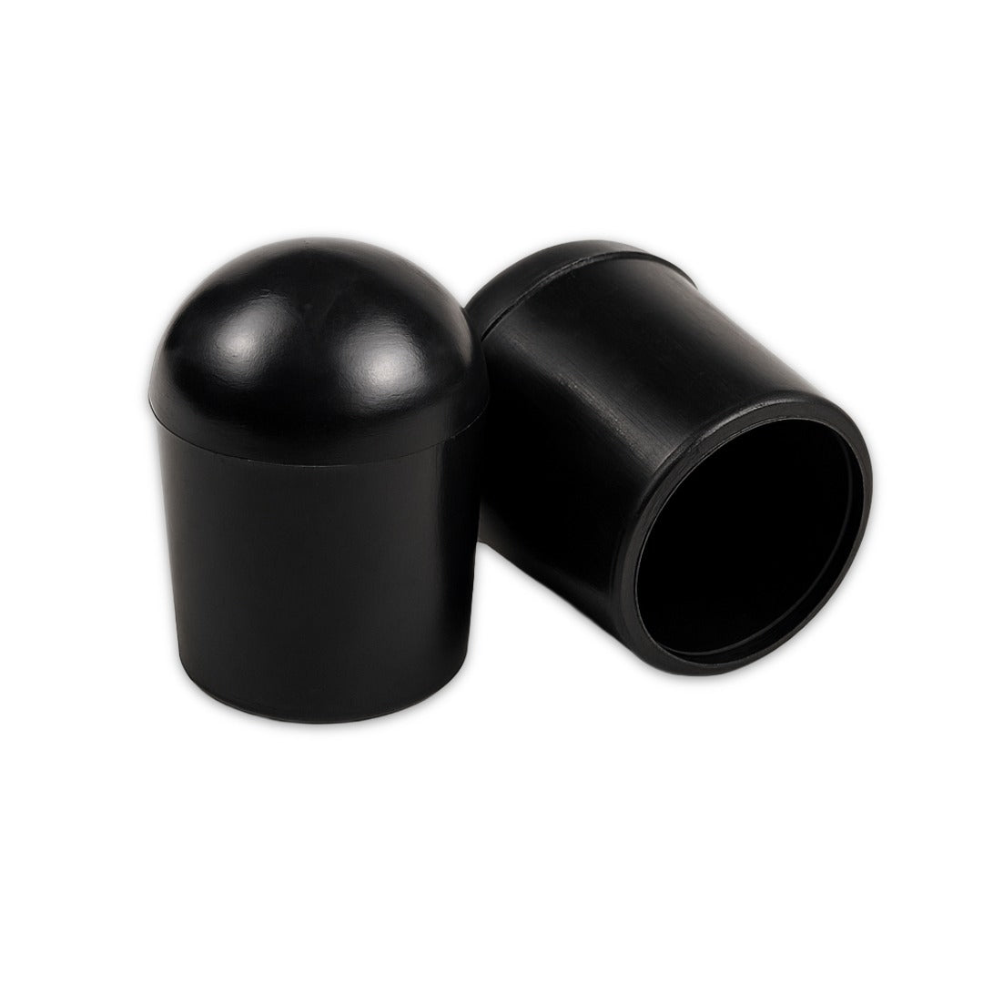 Heavy Duty Domed Round Black External Chair Tips