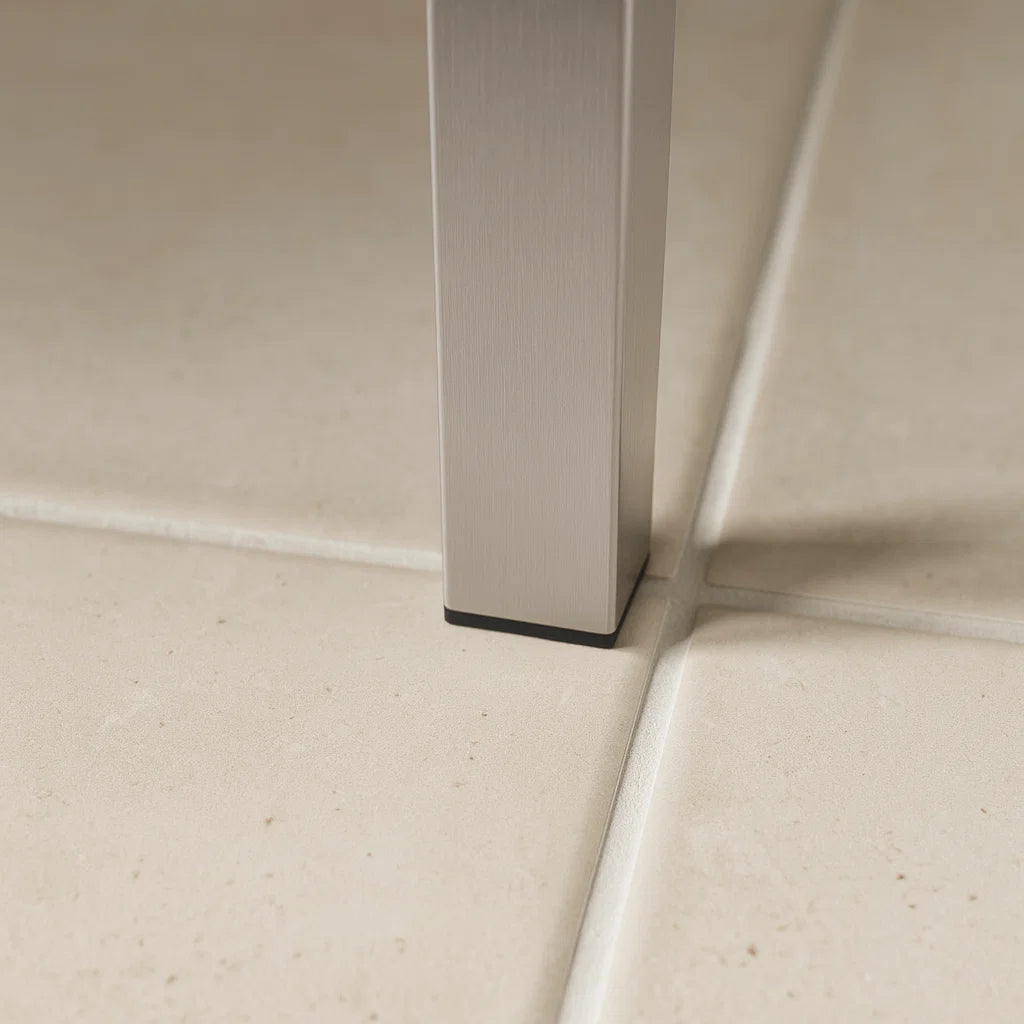 Square Black Flat Internal Chair Tip